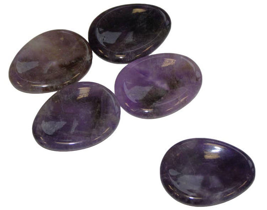Amethyst Worry Stones pk5