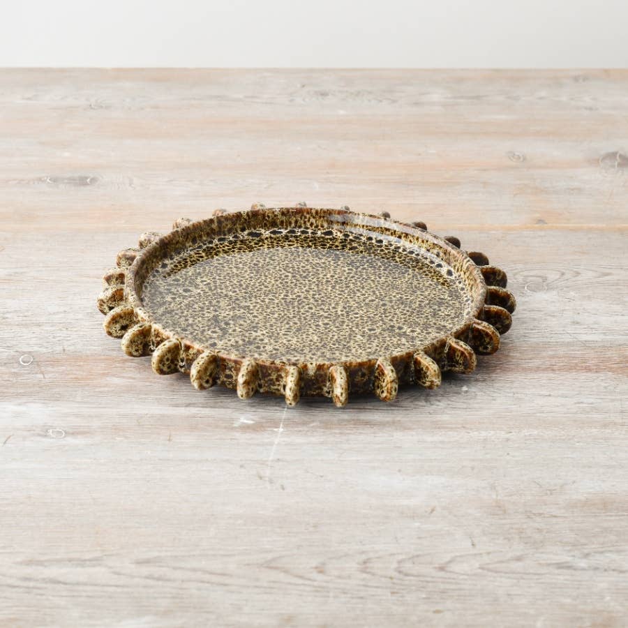 Round Stoneware Plate, 21cm