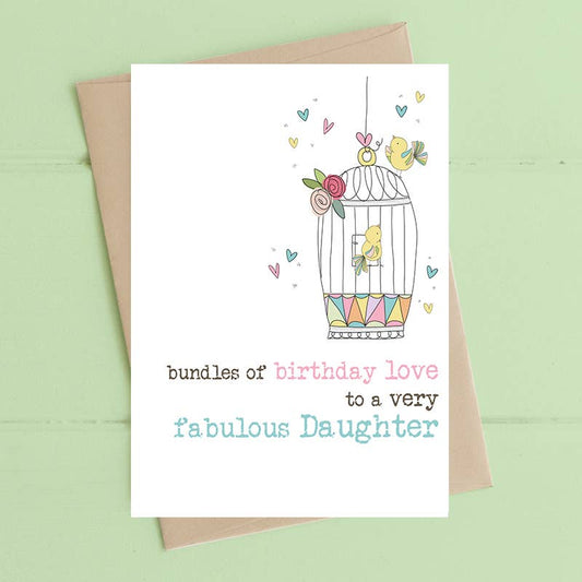 Fabulous Daughter - Greetings Card