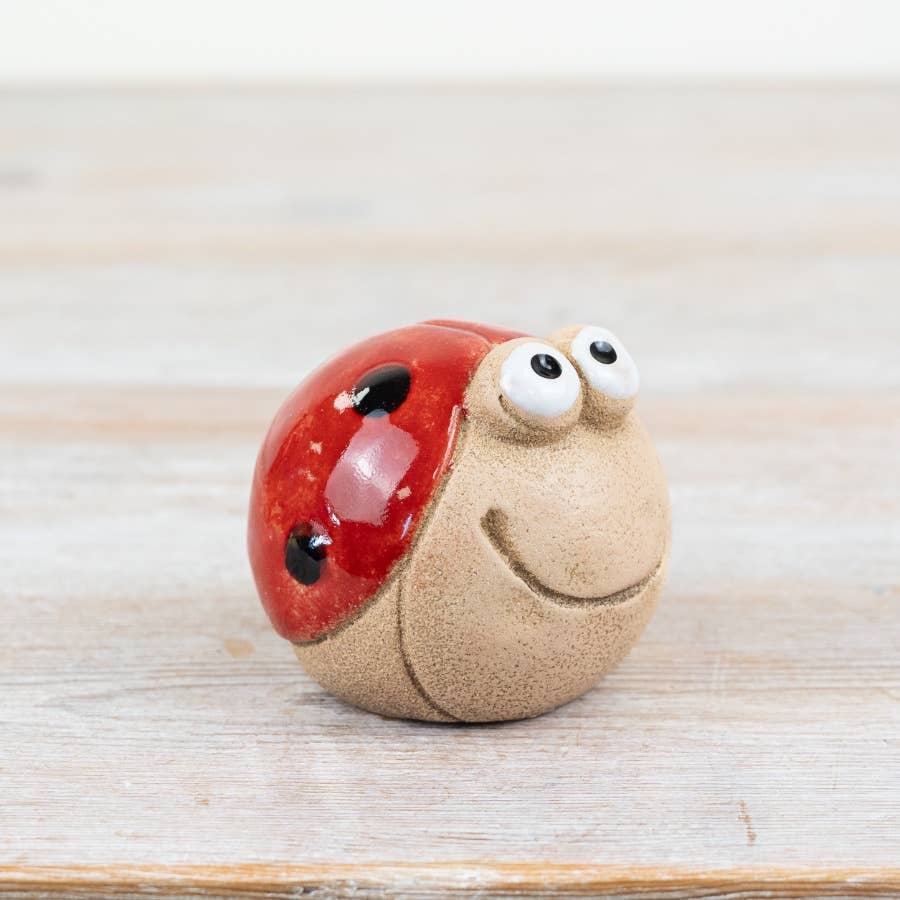 Smiley Face Lady Bug Deco, 7.6cm