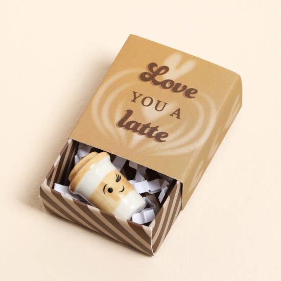 Tiny Matchbox Ceramic Tokens: Heart