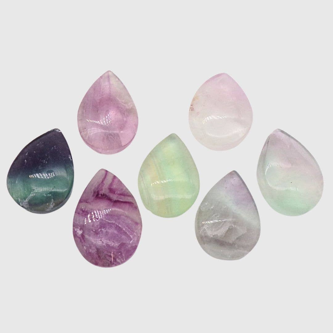 100g Fluorite Teardrops