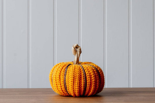 Mustard Wool Pumpkin