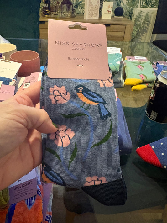 Birds Bamboo Socks
