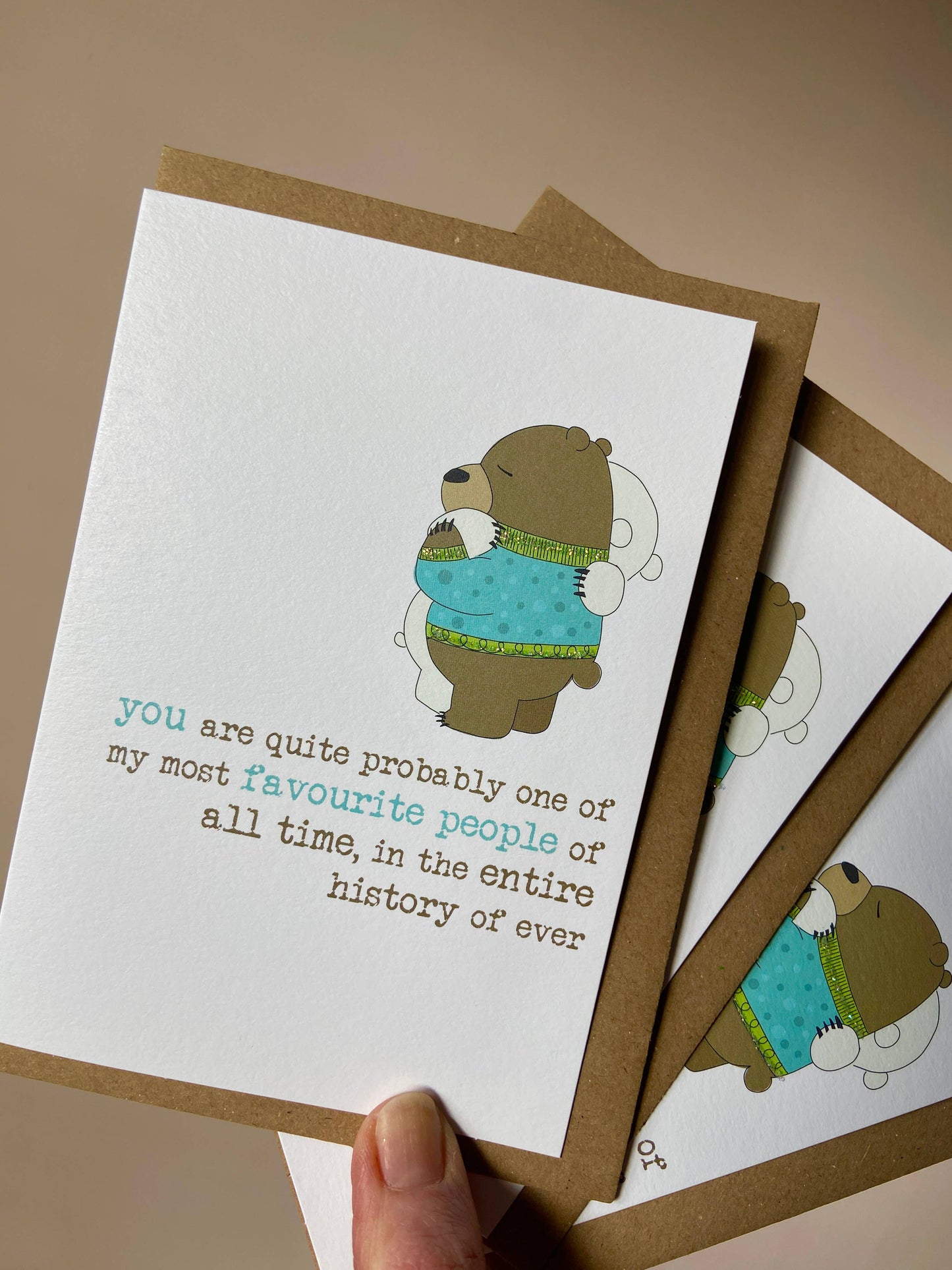 Favourite People - Friend Greetings Card