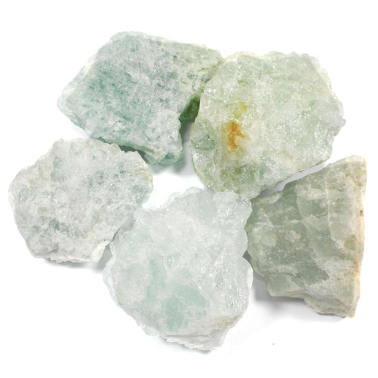 Aquamarine Rough Healing Crystal: Crystal With Guide & Bag