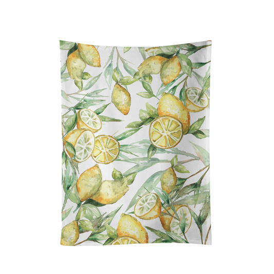 The Zest Lemons Design Cotton Tea Towel