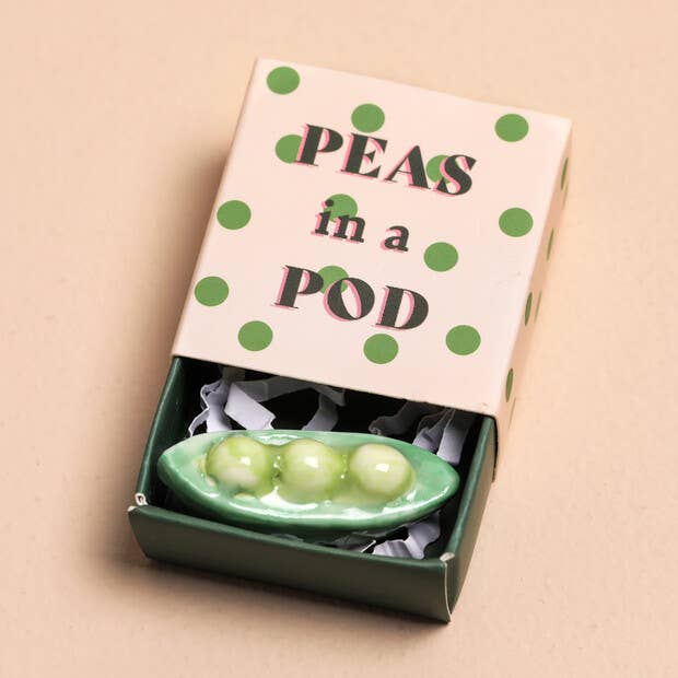 Tiny Matchbox Ceramic Tokens: Cat