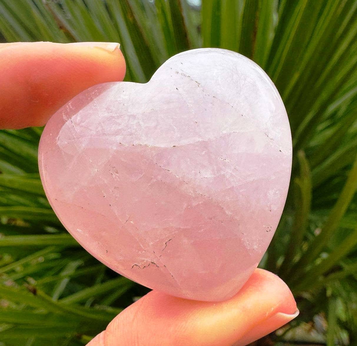 Rose Quartz Heart 3-5cm gemstone Loveheart healing crystal