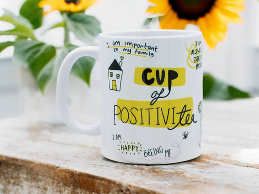 Cup of POSITIVI-tea - Mental health | Positive Gift | Mug