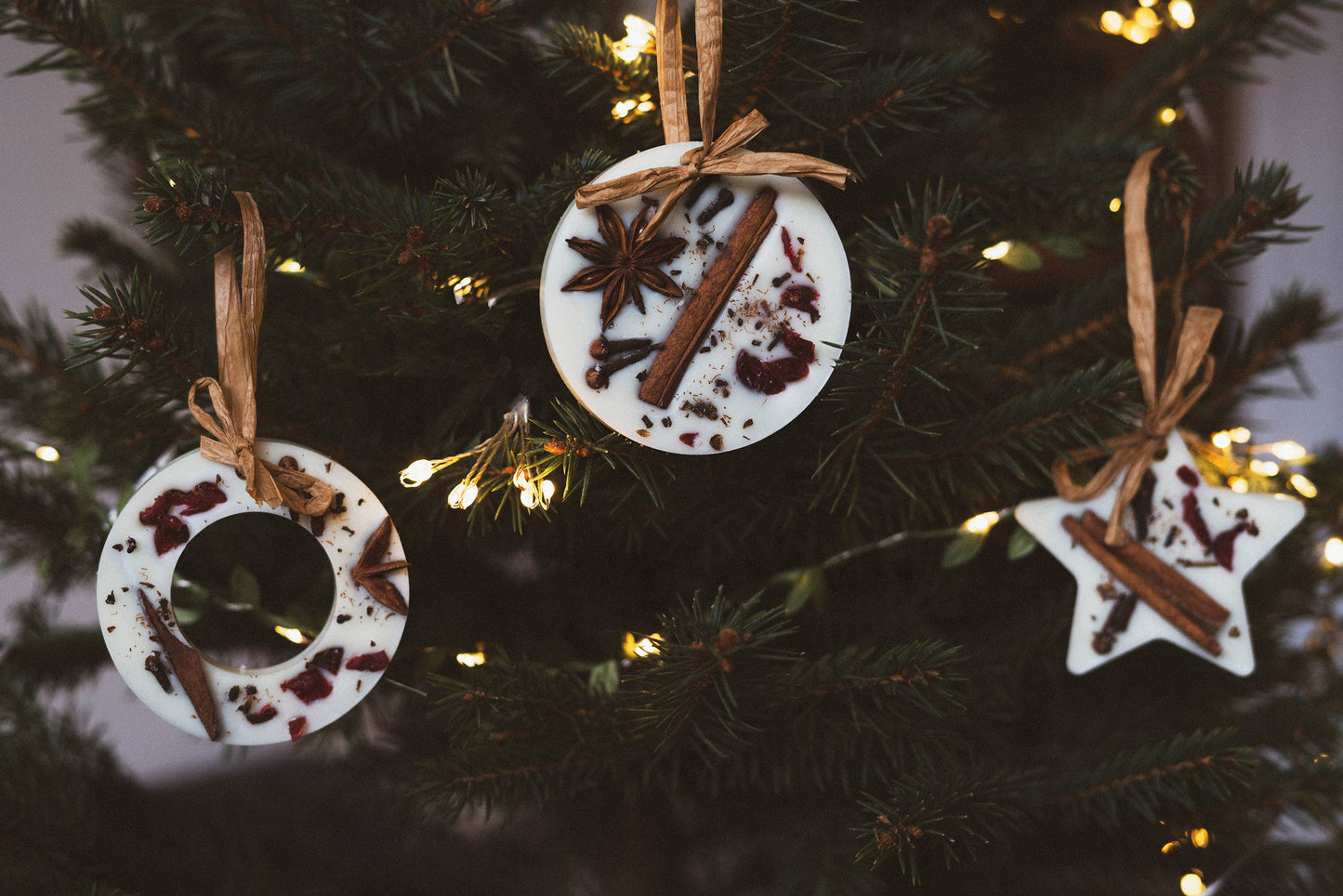 Christmas Scented Tree Decorations: Christmas Tree / Circle