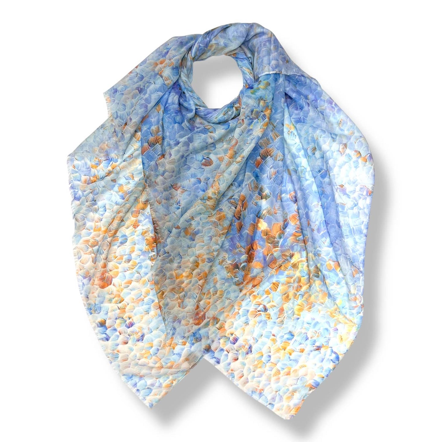Vibrant Mosaic Print Scarf
: Purple
