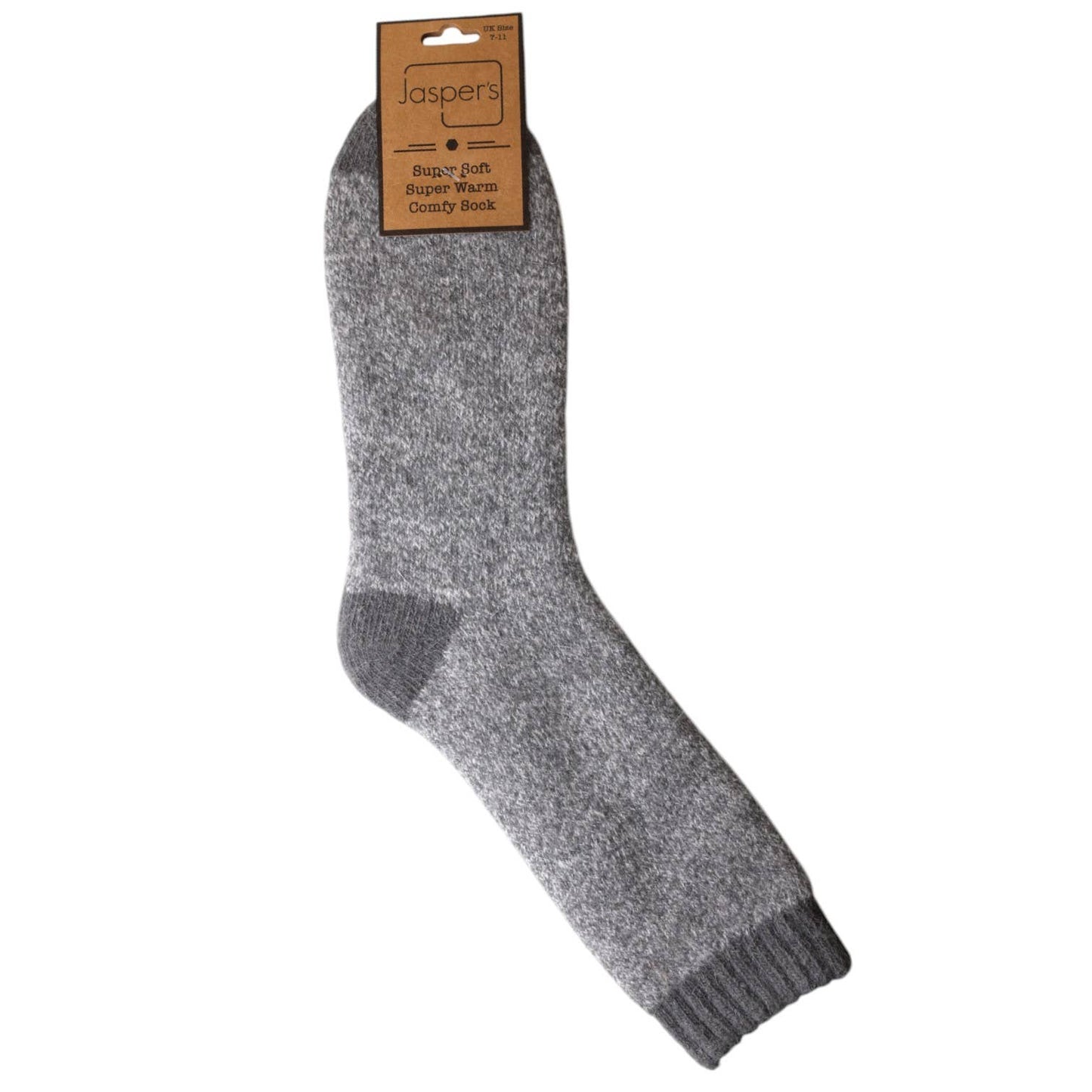 Grey Marl Cosy Men's Socks JS1001