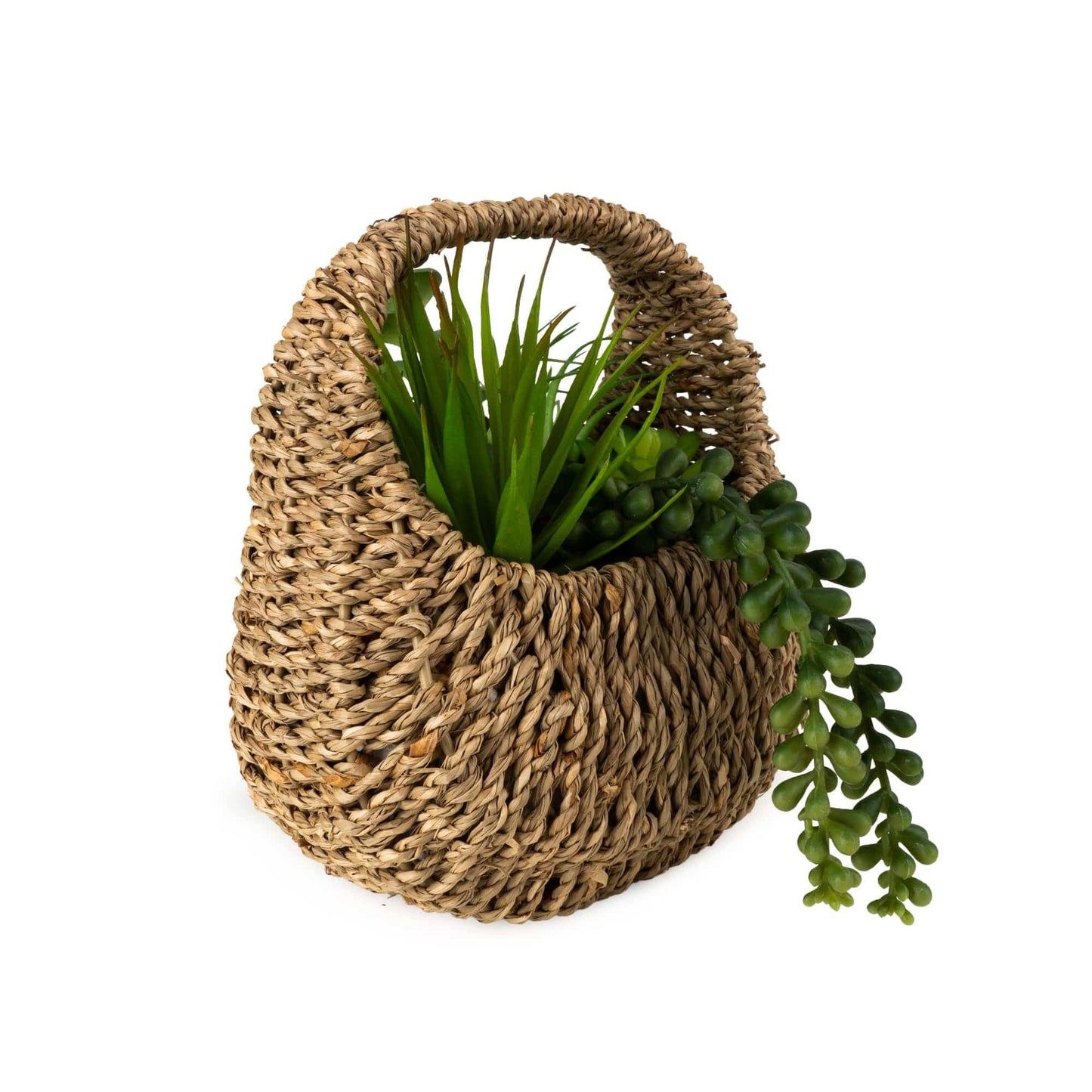 20cm Succulent in Handbag Basket