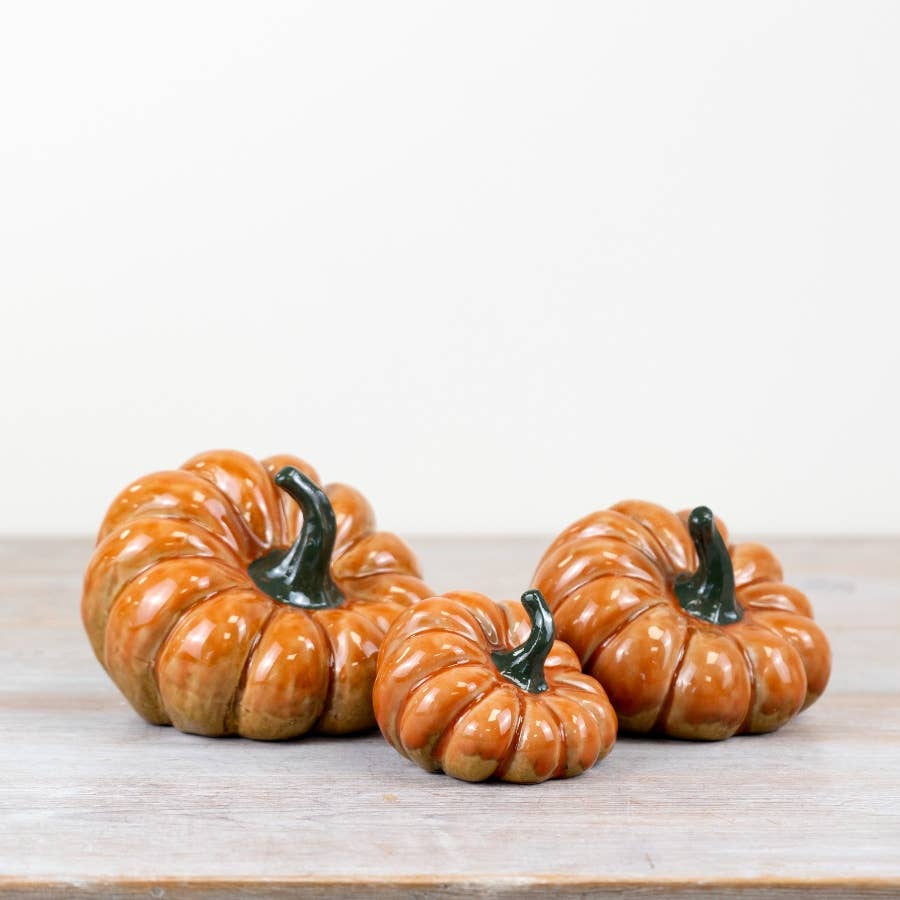 Small Pumpkin Ornament, 9cm