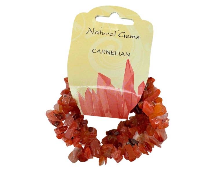Carnelian Chunky Chip Bracelet