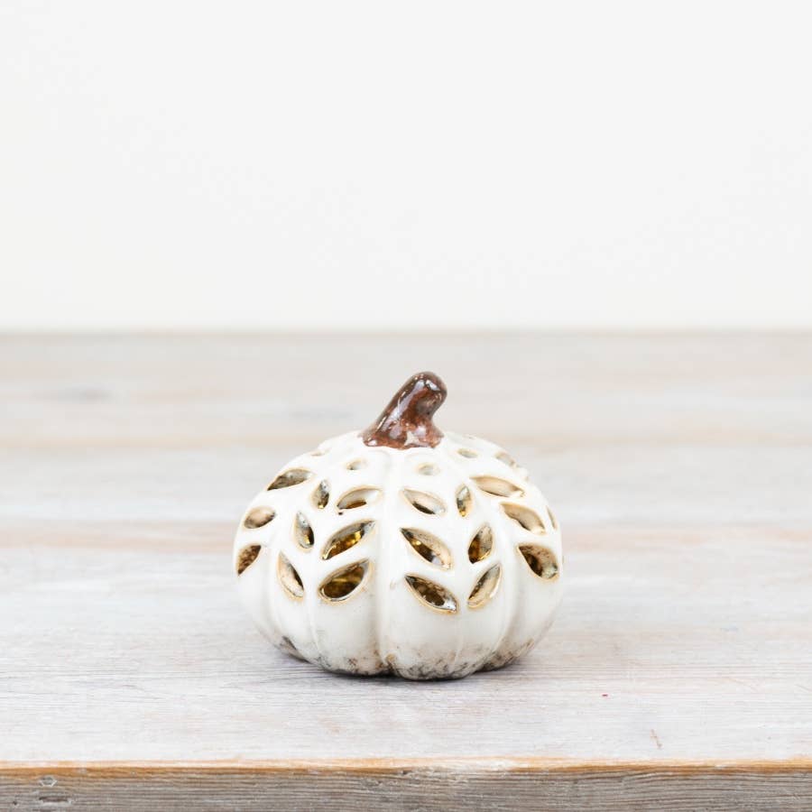 LED Patterned Pumpkin, 8.8cm