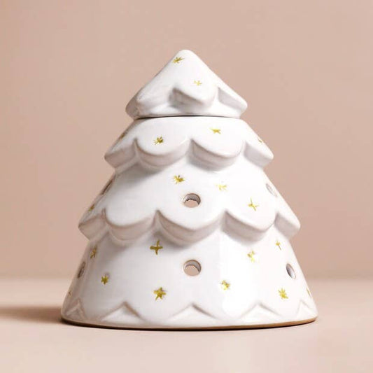 Ceramic Christmas Tree Wax Warmer -Not available to EU