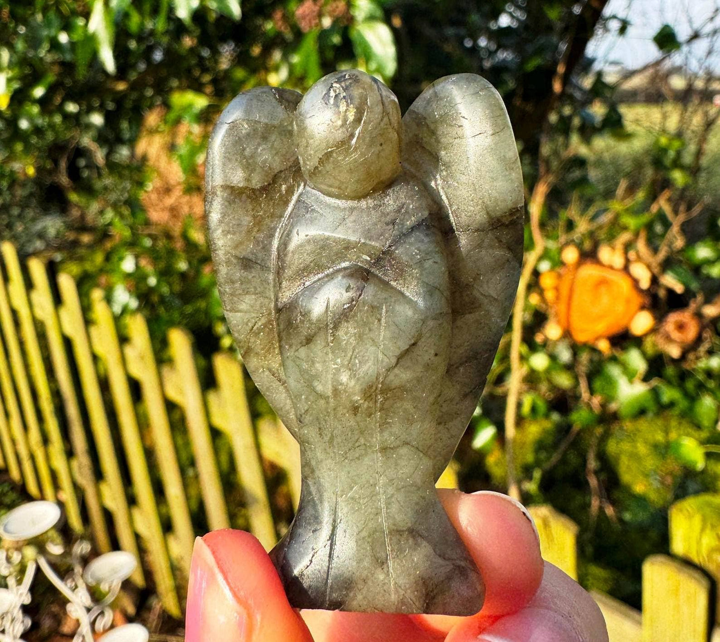 Crystal angel 3.6 - 4cm gemstone angel guardian angel stones: Amethyst