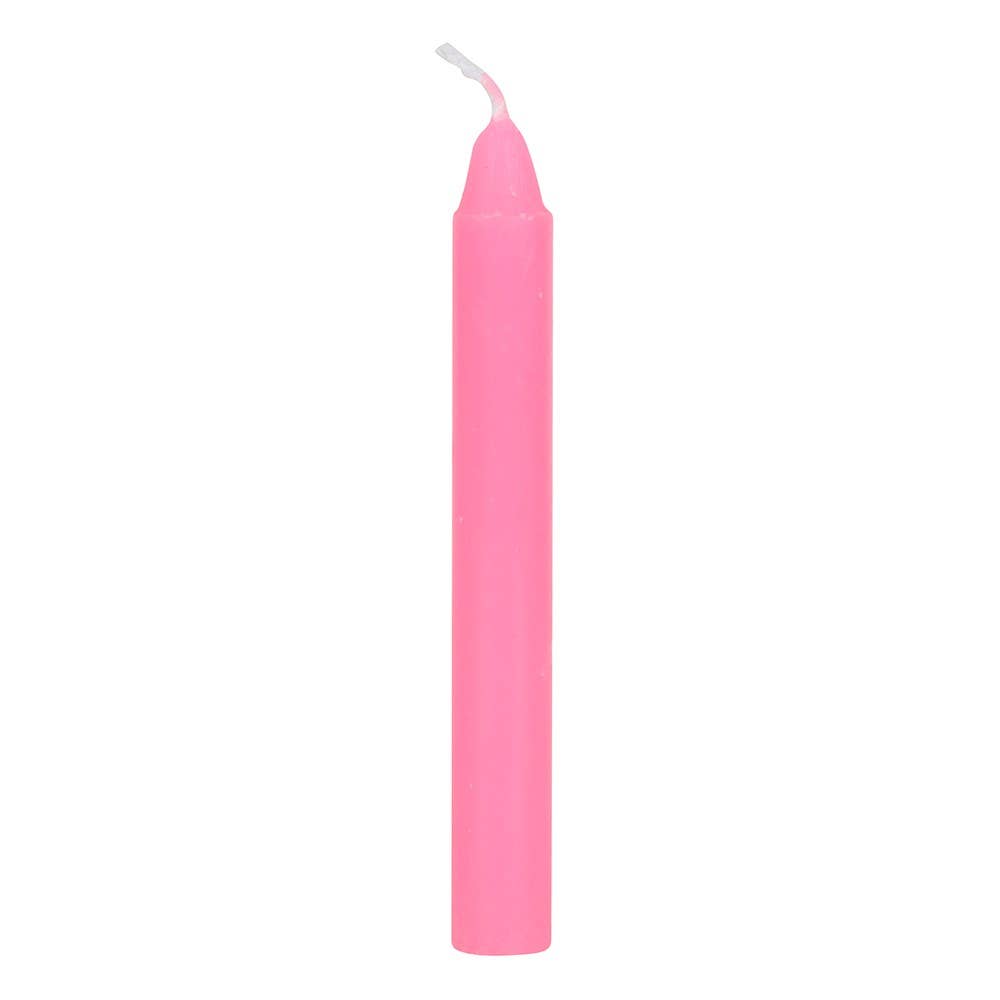Set of 12 Pink 'Friendship' Magic Spell Candles
