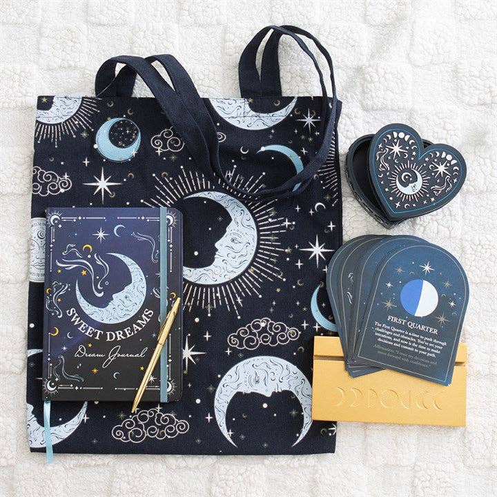 Blue Moon Print Tote Bag
