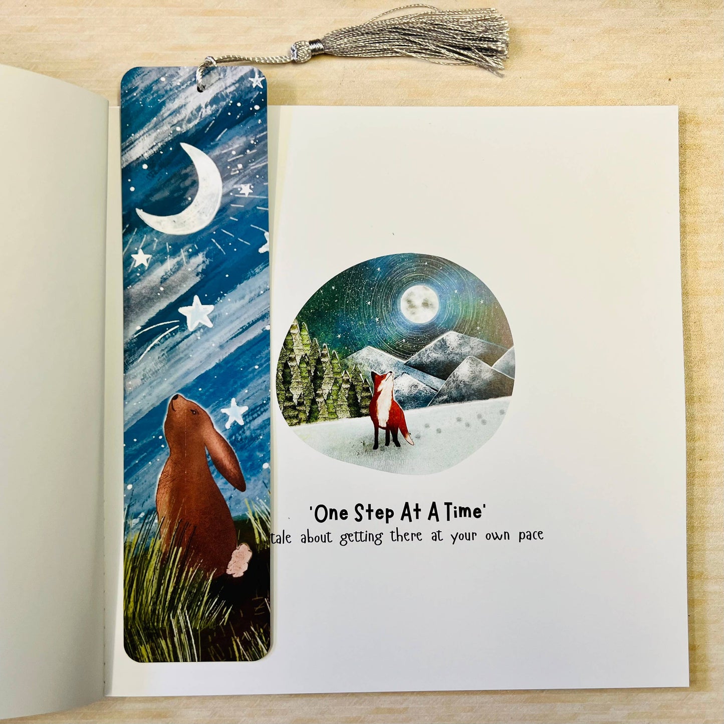 Rabbit Bookmark - One Step At A Time
