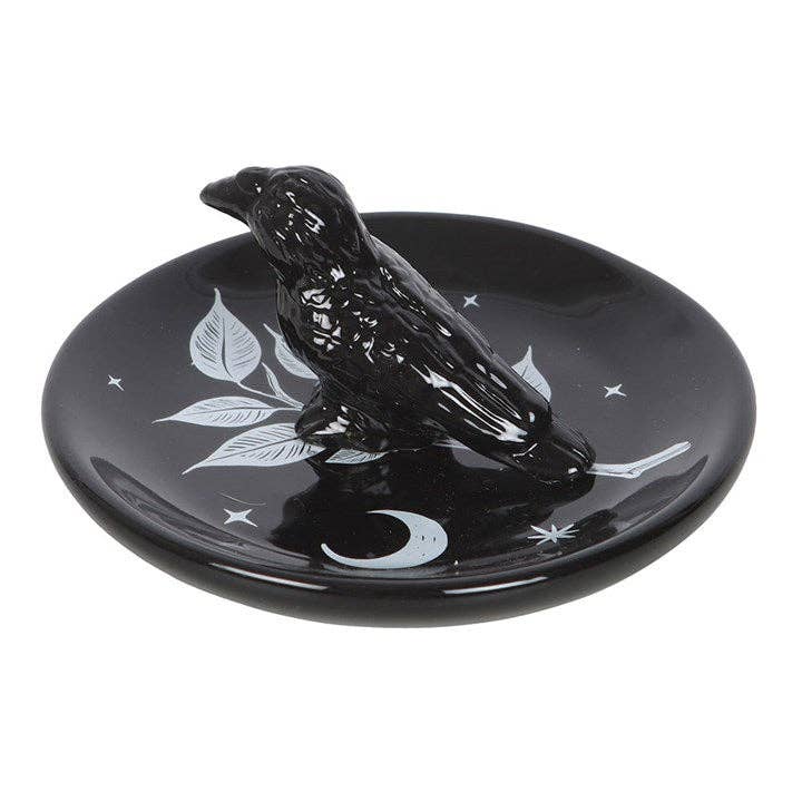 Mystic Raven Gothic Trinket Dish
