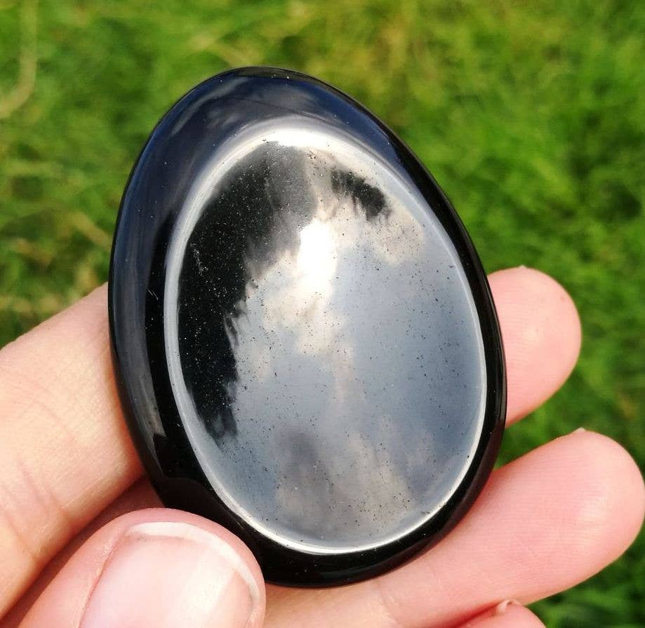 Crystal worry stone crystal thumbstone