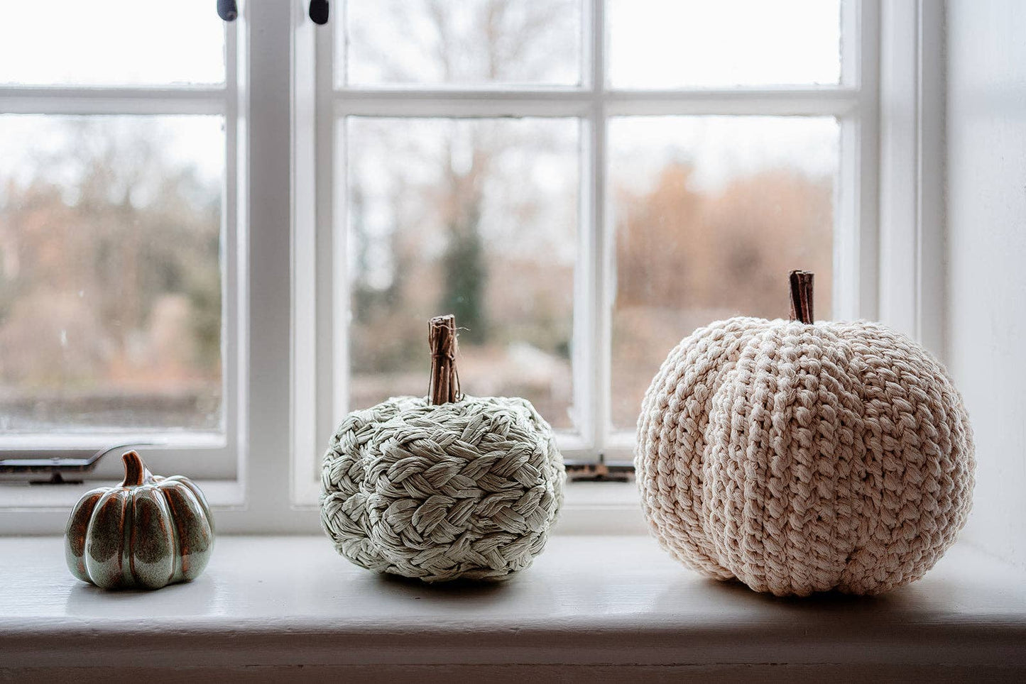 Green Paper Plait Pumpkin