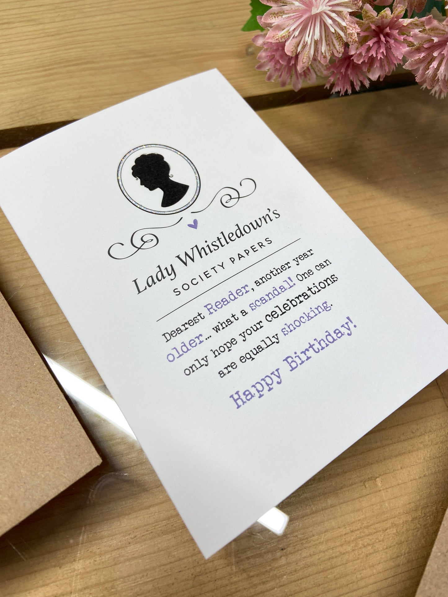 Bridgerton - Lady Whistledown - Greetings Card