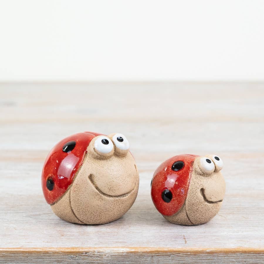 Smiley Face Lady Bug Deco, 7.6cm