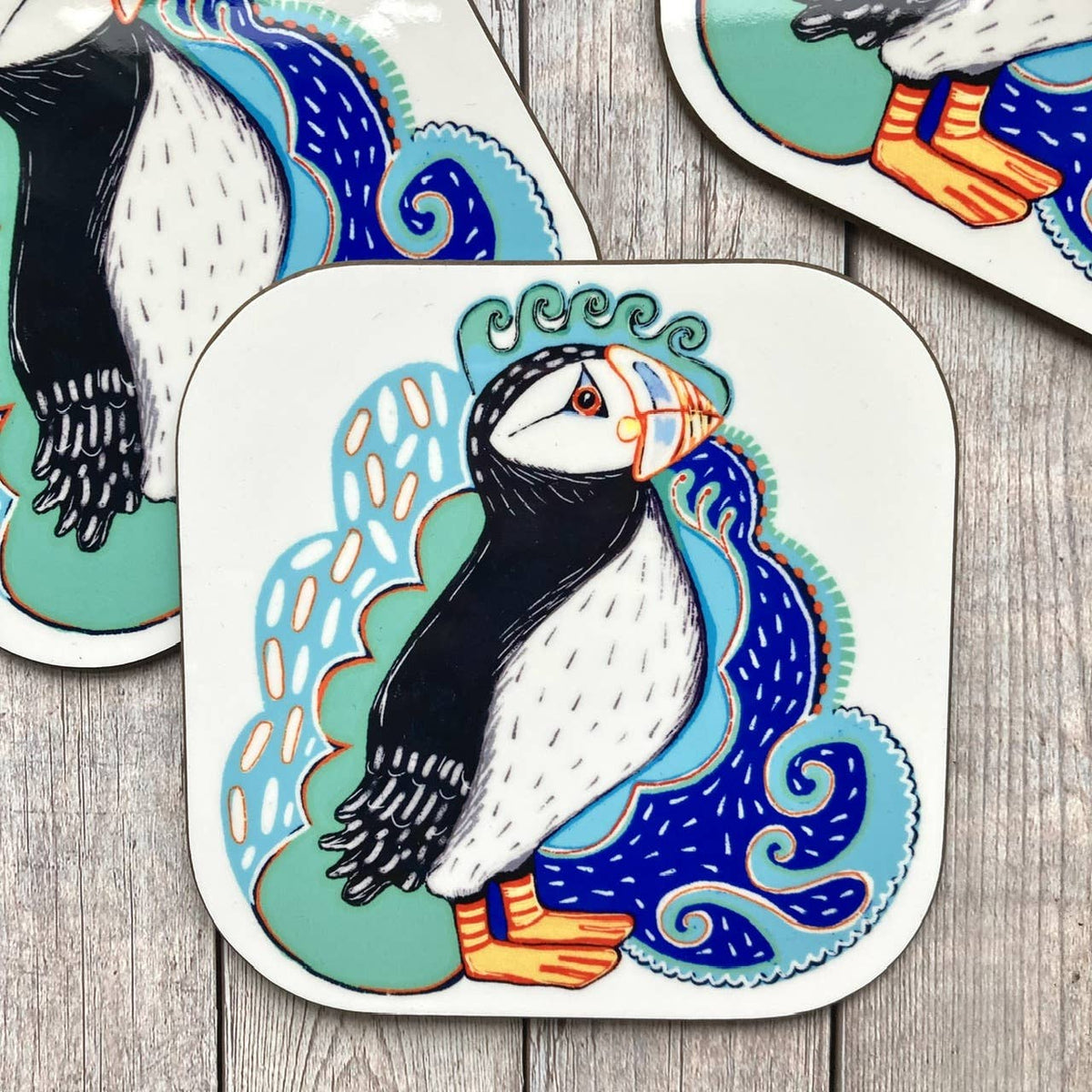 Puffin Coaster, Sea Birds, Puffin Lover Gifts