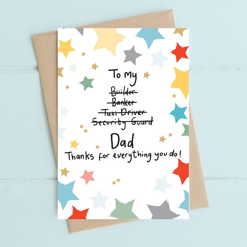Dad, Thanks For Everything - Greetings Card