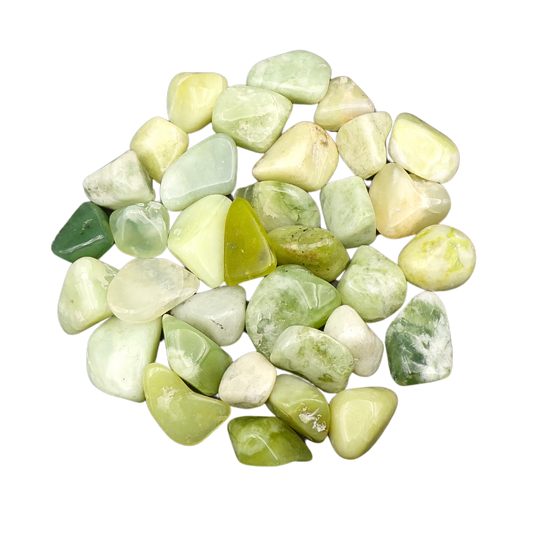250 g New Jade Tumblestones (15-30 mm)