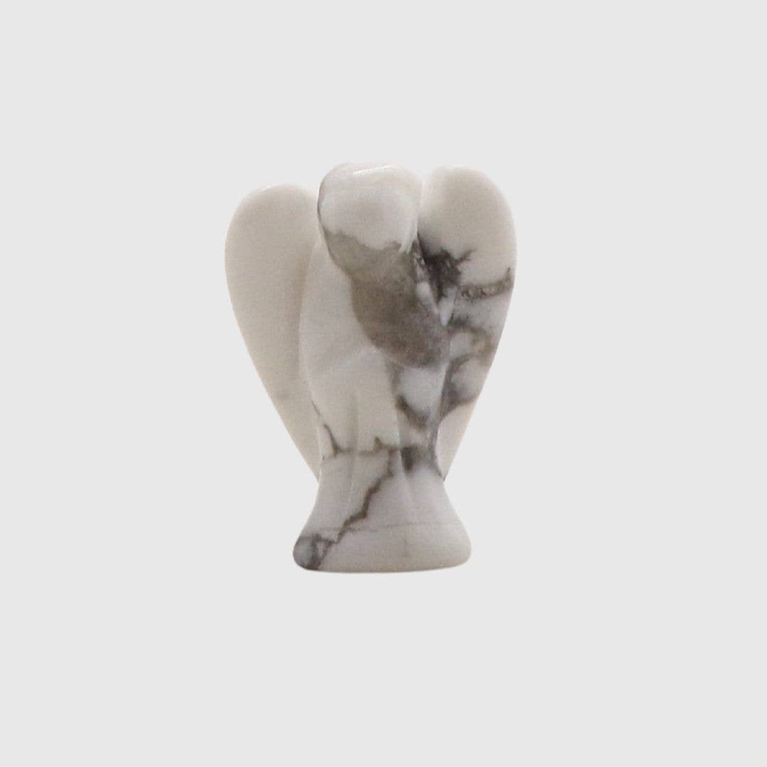 20mm White Howlite Angel