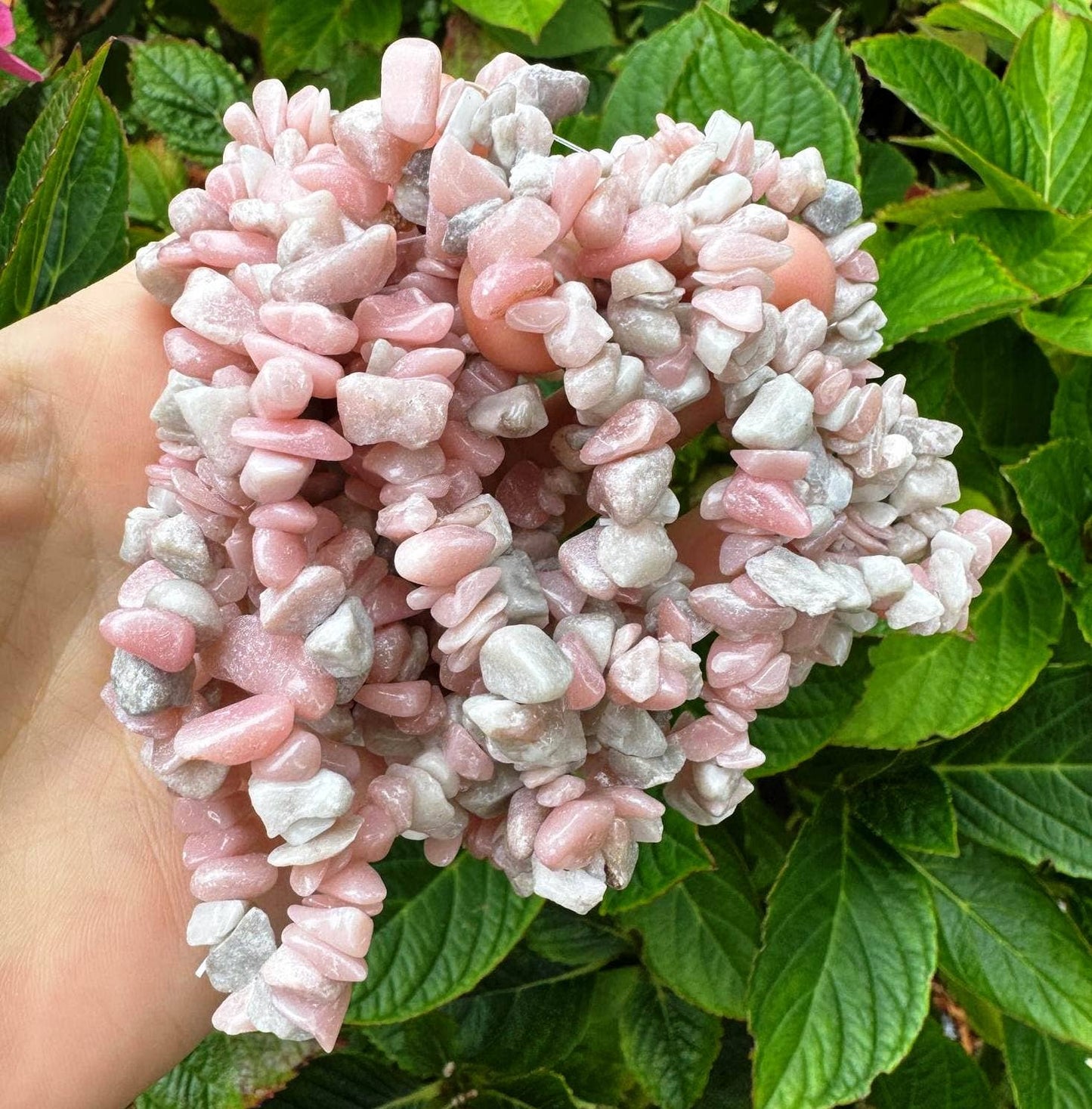 Crystal chip bracelet stretch bracelet gemstone jewellery Cherry Quartz