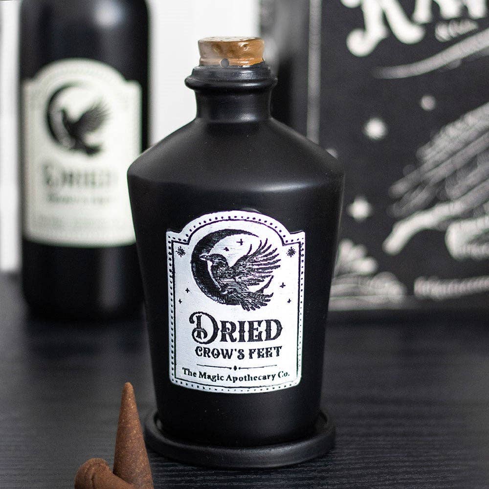 Dried Crow's Feet Gothic Incense Cone Holder