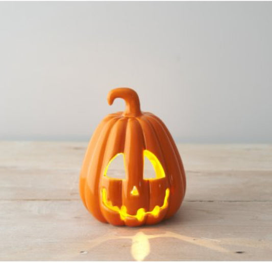 LED ceramic pumpkin