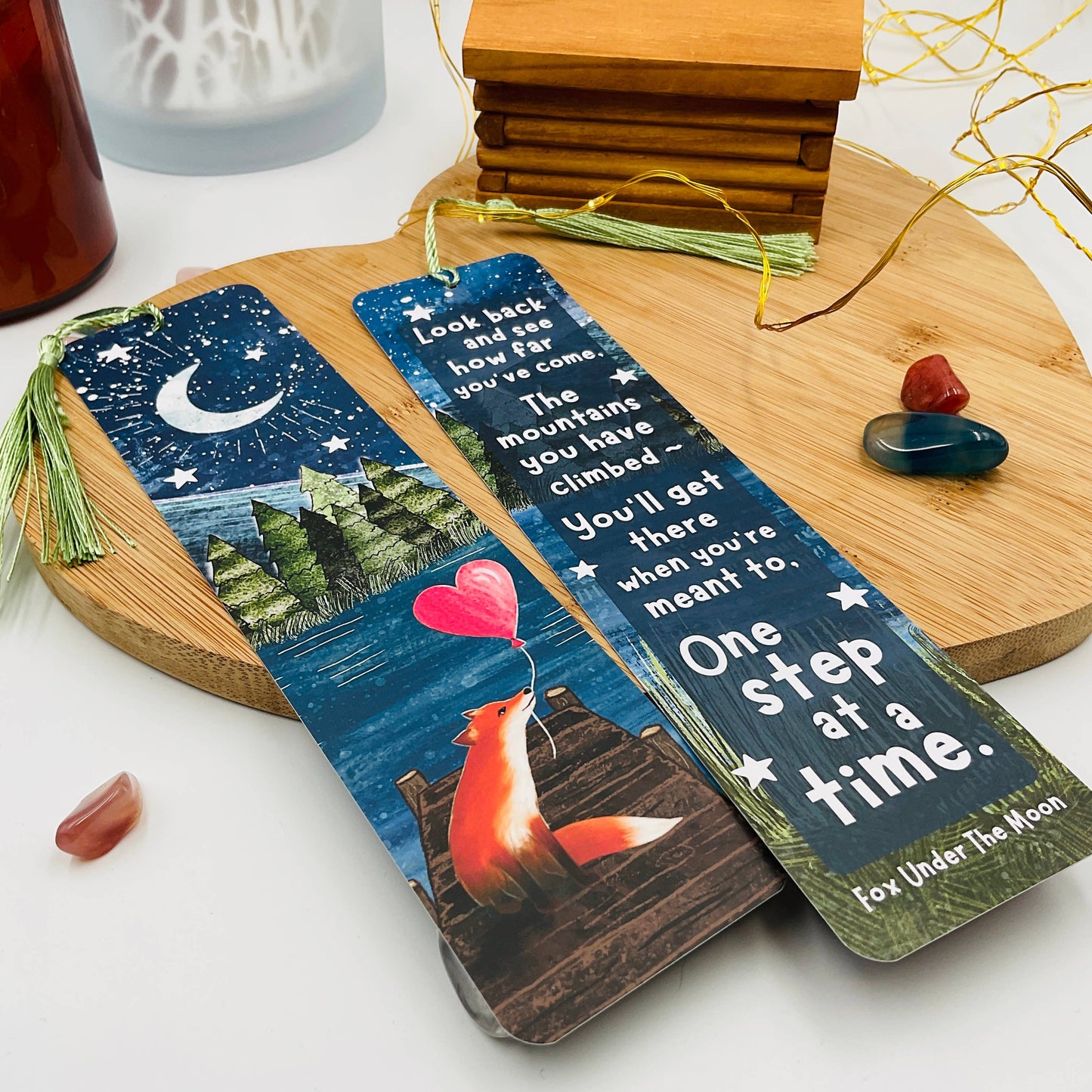 Fox Bookmark - One Step At A Time