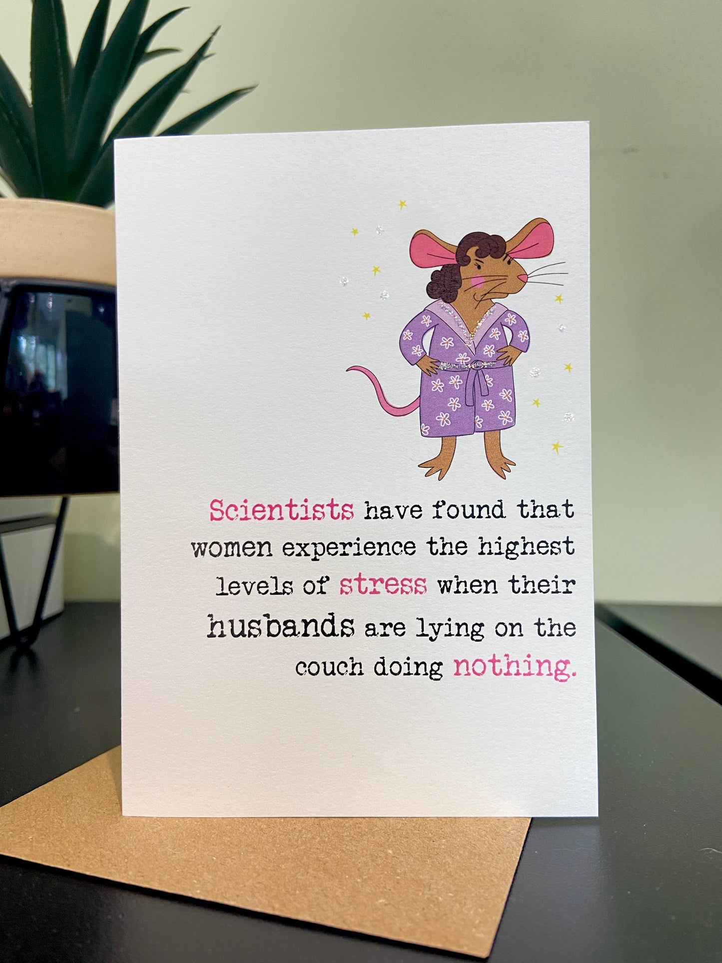 Women's stress - Greetings Card