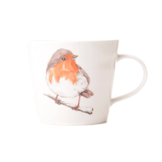 'The Hearth' Robin Design Bone China Mug