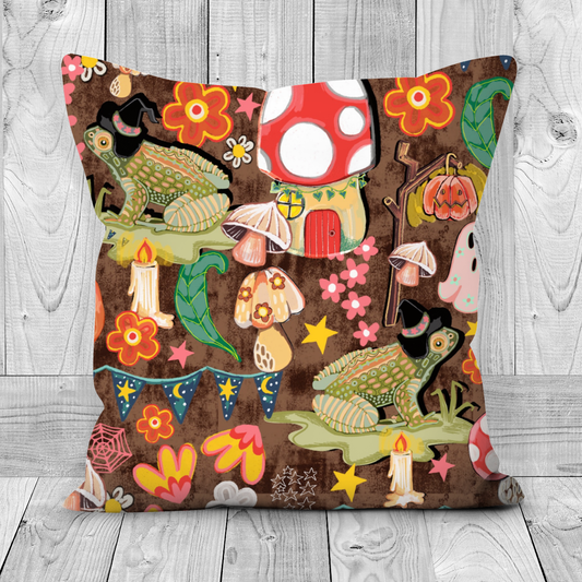 Cottage Core Toads: 45 x 45 cm With Insert