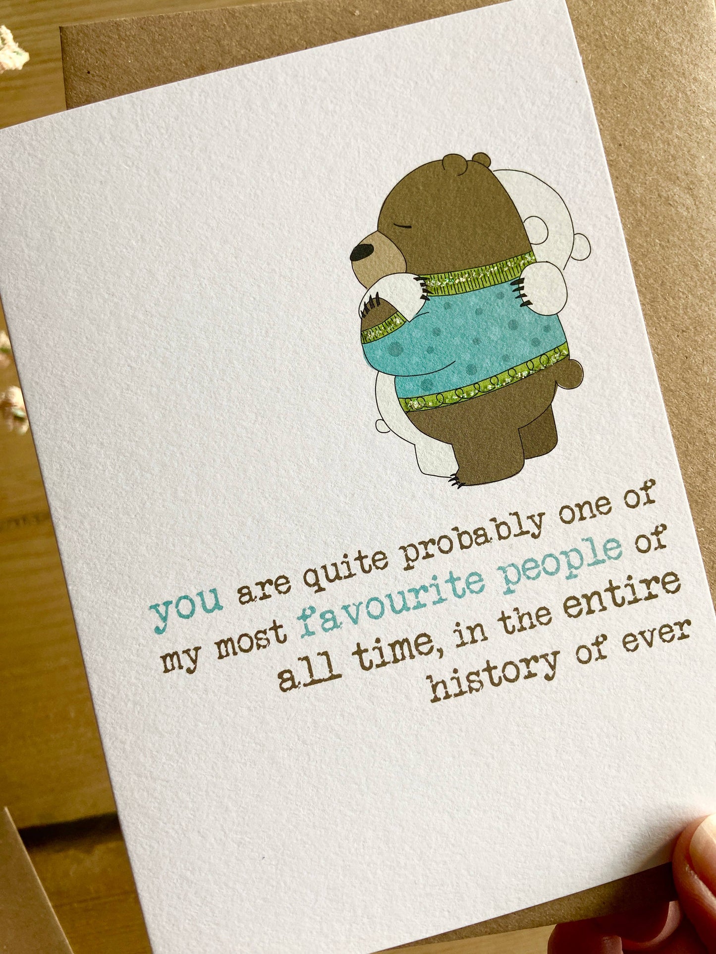 Favourite People - Friend Greetings Card