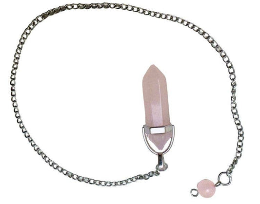 Rose Quartz Pendulum Point