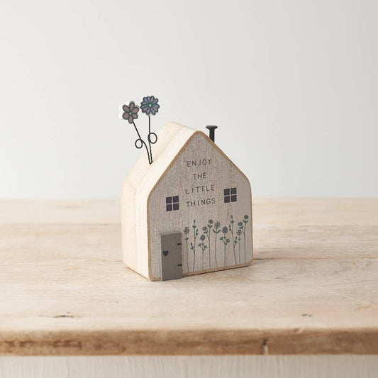 Little Things Wooden House, 13cm