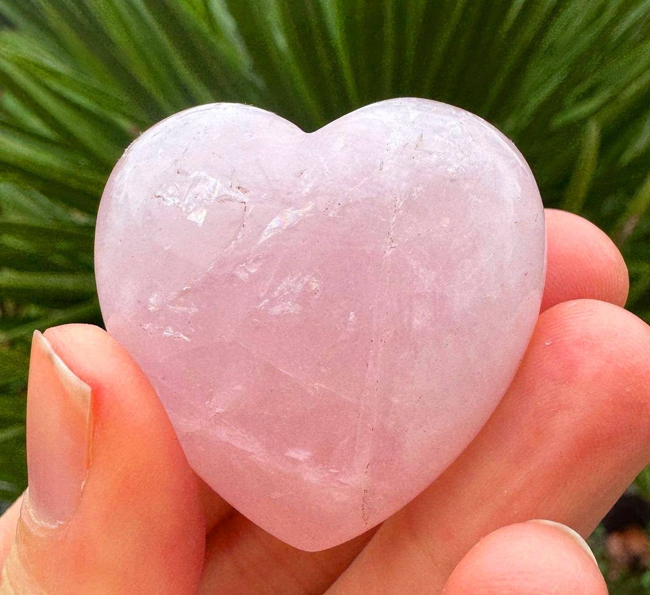 Rose Quartz Heart 3-5cm gemstone Loveheart healing crystal