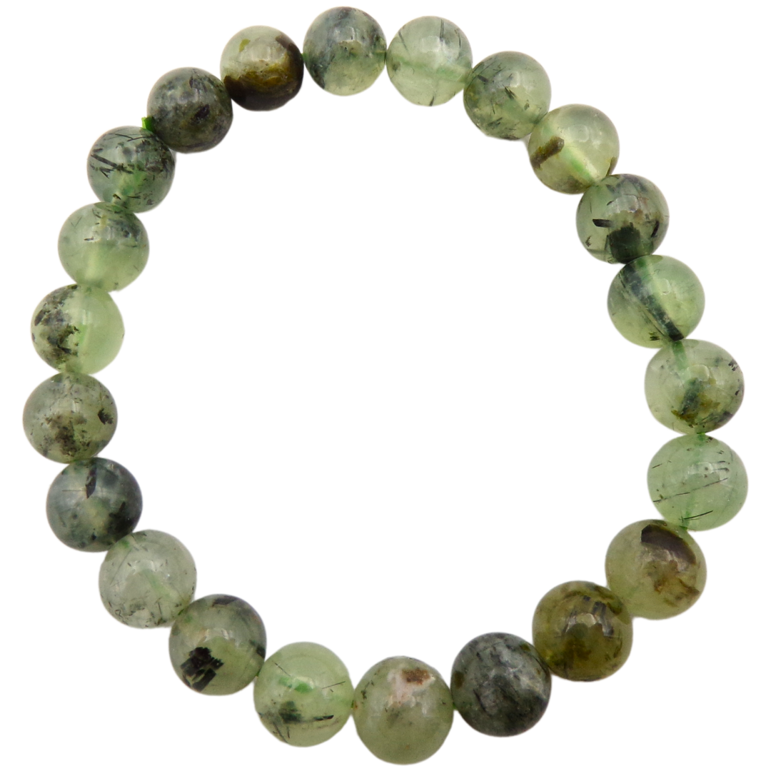 Prehnite Bead Bracelet (8 mm)
