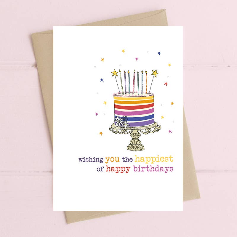 Happiest Of Happy Birthdays - Greetings Card