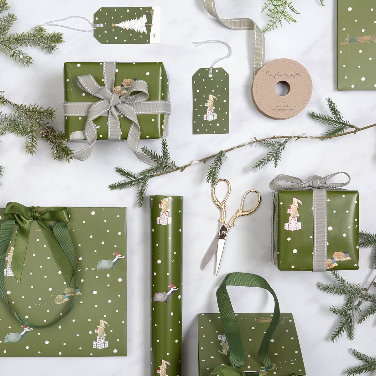 Festive Forest Roll Wrap - 3m