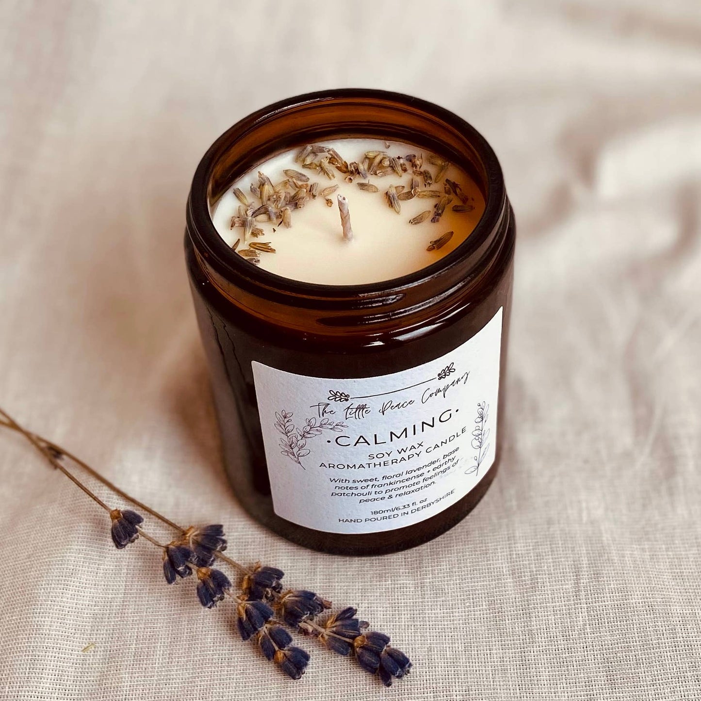 Calming Soy Wax Aromatherapy Candle 120ml